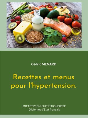 cover image of Recettes et menus pour l'hypertension.